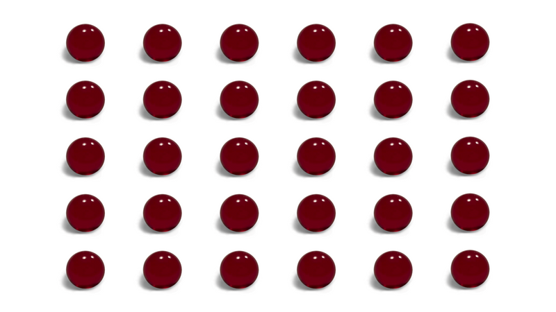 Marble Set FIRE RED